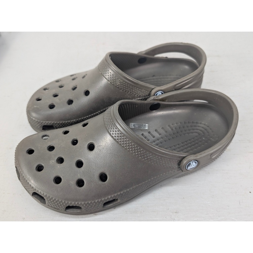 Crocs Unisex Classic Clogs Croslite Slip On Chocolate Brown M10 W12 Comfort